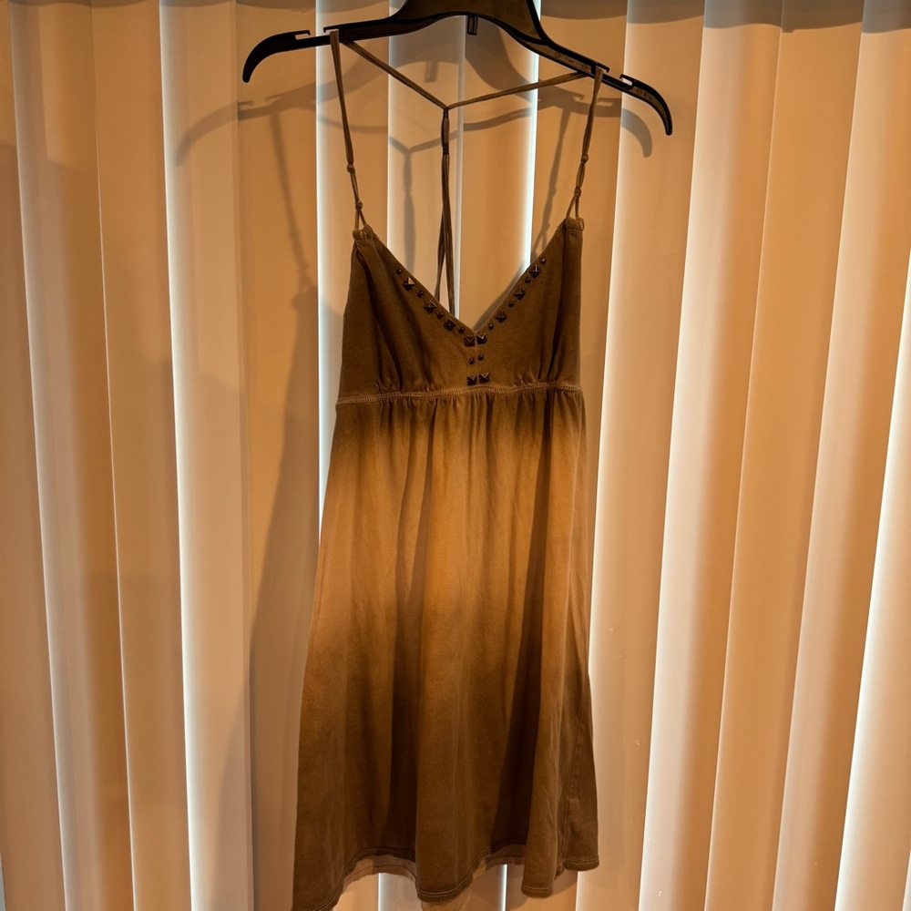 American Eagle Outfitters Brown Spaghetti Strap Dress